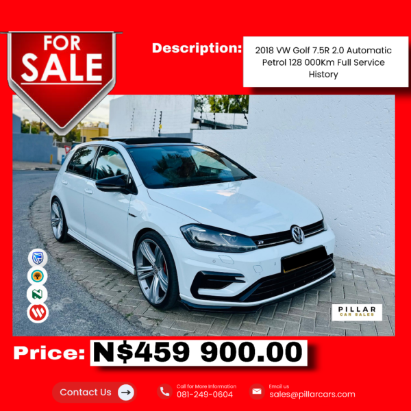 2018 VW Golf 7.5R 2.0 213kW 4motion A/T