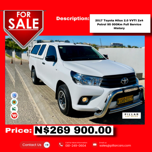 2017 Toyota Hilux 2.0 VVTI 2x4 M/T