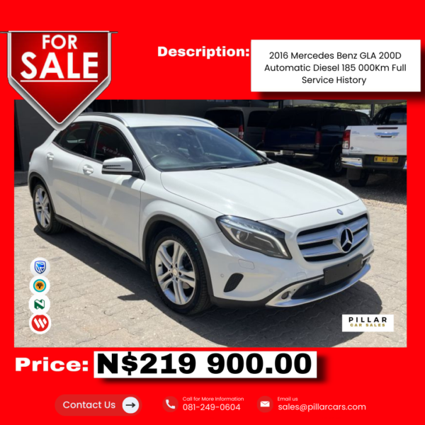 2016 Mercedes-Benz GLA 200d A/T