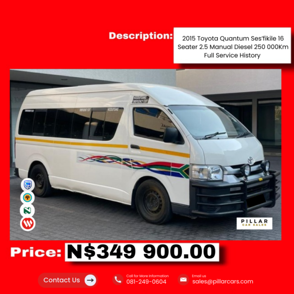 2015 Toyota Quantum Ses’fikile 2.5 Diesel